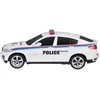 Nuotoliniu būdu valdomas policijos automobilis BMW X6, baltas
