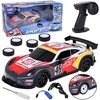Nuotoliniu būdu valdomas sportinis automobilis „Drift Car“, raudonas