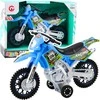 Off-Road krosinis motociklas su šviesos ir garso efektais, mėlynas