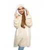 Oversize džemperis su gobtuvu, beige