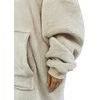 Oversize džemperis su gobtuvu, light beige