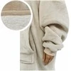 Oversize džemperis su gobtuvu, light beige