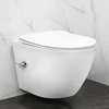 Pakabinamas klozetas REA Carlo Lux Rimless su bidė funkcija