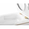 Pakabinamas klozetas Rea Carlo Mini Tornado NFQ, Gold Edge