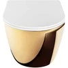 Pakabinamas klozetas Rea Carlo Mini Tornado NF, Gold/Baltas