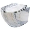 Pakabinamas klozetas Rea Carlos Slim Rimless, Granit Matt