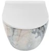 Pakabinamas klozetas Rea Carlos Slim Rimless, Granit Shiny
