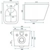Pakabinamas klozetas Rea Julio Rimless