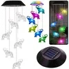 Pakabinamas soliarinis lauko LED šviestuvas Elephants, Colorful, 70 cm