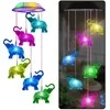 Pakabinamas soliarinis lauko LED šviestuvas Elephants, Colorful, 70 cm