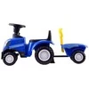 Paspiriamas traktorius su priekaba New Holland, mėlynas