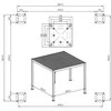 Pavėsinė Pergola Classic 3x3, Anthracite