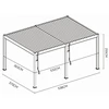 Pavėsinė Pergola DELUXE 3,6x5,3 Anthracite