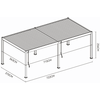 Pavėsinė Pergola DELUXE 3.6x7.2 Anthracite
