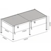 Pavėsinė Pergola DELUXE 3.6x7.2 Anthracite