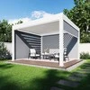 Pavėsinė Pergola DELUXE AUTOMATIC 3.6x4 su LED, Baltas