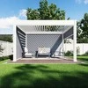 Pavėsinė Pergola DELUXE AUTOMATIC 3.6x4 su LED, Baltas
