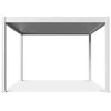 Pavėsinė Pergola DELUXE AUTOMATIC 3.6x4 su LED, Baltas