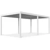 Pavėsinė Pergola DELUXE AUTOMATIC 3.6x6 su LED, Baltas