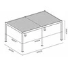 Pavėsinė Pergola DELUXE AUTOMATIC 3.6x6 su LED, Baltas