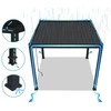 Pavėsinė Pergola DELUXE AUTOMATIC 3.6x6 su LED, Anthracite