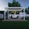 Pavėsinė Pergola DELUXE PRO AUTOMATIC 3x4 su LED, Baltas