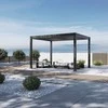 Pavėsinė Pergola DELUXE PRO AUTOMATIC 3x4 su LED, Anthracite