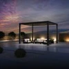 Pavėsinė Pergola DELUXE PRO AUTOMATIC 3x4 su LED, Taupe