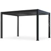 Pavėsinė Pergola DELUXE PRO AUTOMATIC 3x4 su LED, Anthracite