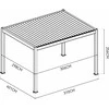 Pavėsinė Pergola DELUXE PRO AUTOMATIC 3x4 su LED, Taupe