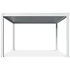 Pavėsinė Pergola DELUXE PRO AUTOMATIC 4x4 su LED, Baltas