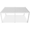 Pavėsinė Pergola DELUXE PRO AUTOMATIC 4x6 su LED, Baltas