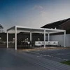 Pavėsinė Pergola DELUXE PRO AUTOMATIC 4x8 su LED, Baltas