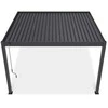 Pavėsinė Pergola DELUXE WALL 3.6x4, Anthracite (montuojama prie sienos)