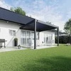 Pavėsinė Pergola DELUXE WALL 3.6x4, Anthracite (montuojama prie sienos)