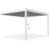 Pavėsinė Pergola DELUXE WALL 3.6x4, Baltas (montuojama prie sienos)