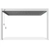 Pavėsinė Pergola DELUXE WALL 3.6x4, Baltas (montuojama prie sienos)