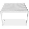 Pavėsinė Pergola DELUXE WALL 3.6x4, Baltas (montuojama prie sienos)