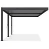 Pavėsinė Pergola DELUXE WALL 3.6x5.3, Anthracite (montuojama prie sienos)