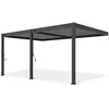 Pavėsinė Pergola DELUXE WALL 3.6x5.3, Anthracite (montuojama prie sienos)