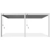 Pavėsinė Pergola DELUXE WALL 3.6x5.3, Baltas (montuojama prie sienos)