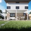 Pavėsinė Pergola DELUXE WALL 3.6x5.3, Baltas (montuojama prie sienos)