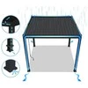 Pavėsinė Pergola DELUXE WALL 3.6x6, Anthracite (montuojama prie sienos)
