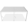 Pavėsinė Pergola DELUXE WALL 3.6x6, Baltas (montuojama prie sienos)