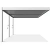 Pavėsinė Pergola DELUXE WALL 3.6x6, Baltas (montuojama prie sienos)