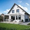 Pavėsinė Pergola DELUXE WALL 3.6x6, Baltas (montuojama prie sienos)