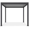Pavėsinė Pergola ELEGANCE 3x3, Anthracite/Light Pilkas
