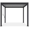 Pavėsinė Pergola ELEGANCE 3x3, Anthracite/Light Pilkas