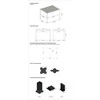 Pavėsinė Pergola ELEGANCE 3x4, Anthracite/Light Pilkas