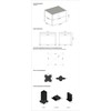 Pavėsinė Pergola ELEGANCE 3x4, Anthracite/Light Pilkas
